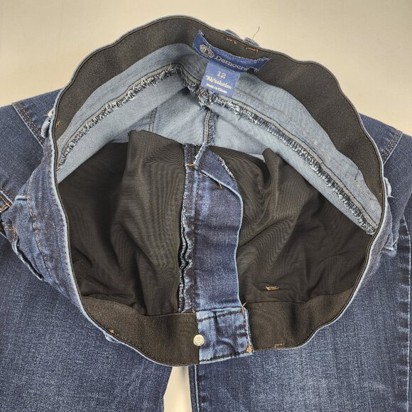 Democracy Jeans Womens 12 Blue AB Solution Ankle Length Skinny (32x27) B1721W5EH - Picture 5 of 10